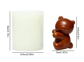 Molde silicona osito sentado de costado